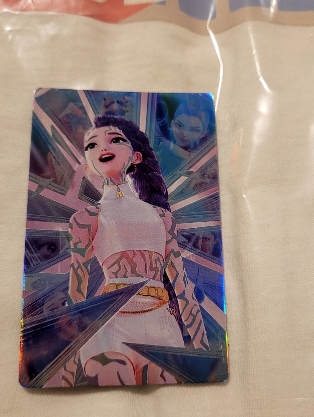 McDonald's X Netflix KPop Demon Hunter Huntrix Rumi Holo Rare Triple Star.